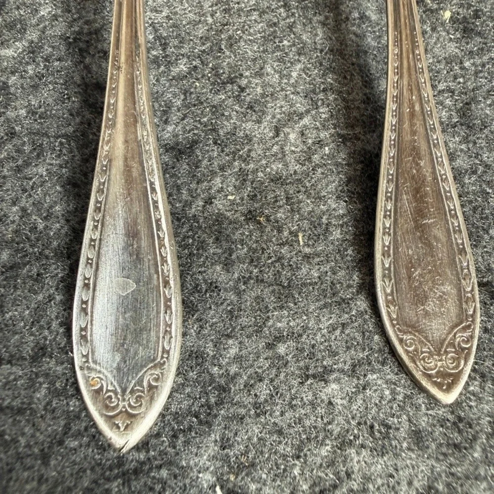 Community Plate Morning Star Silverplate Spoon Set 4 Tablespoons 2 Teaspoons 6pc
